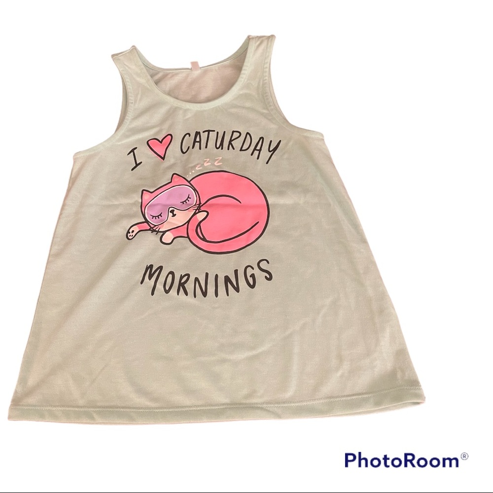 I Love Caturday Mornings Tank